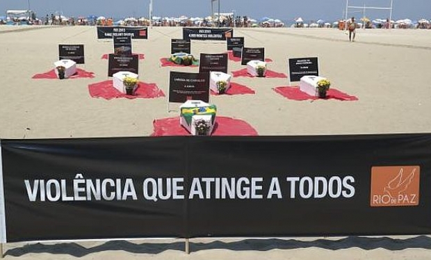 Brasil tem mais mortes violentas do que a Síria
