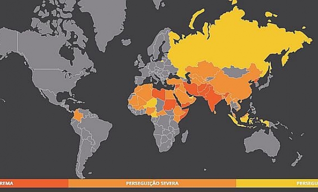 Os 50 países em que é mais difícil ser cristão em 2022