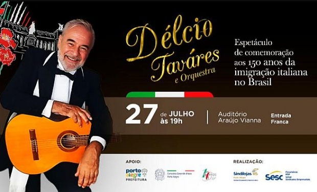 Show gratuito homenageia os 150 anos da imigração italiana